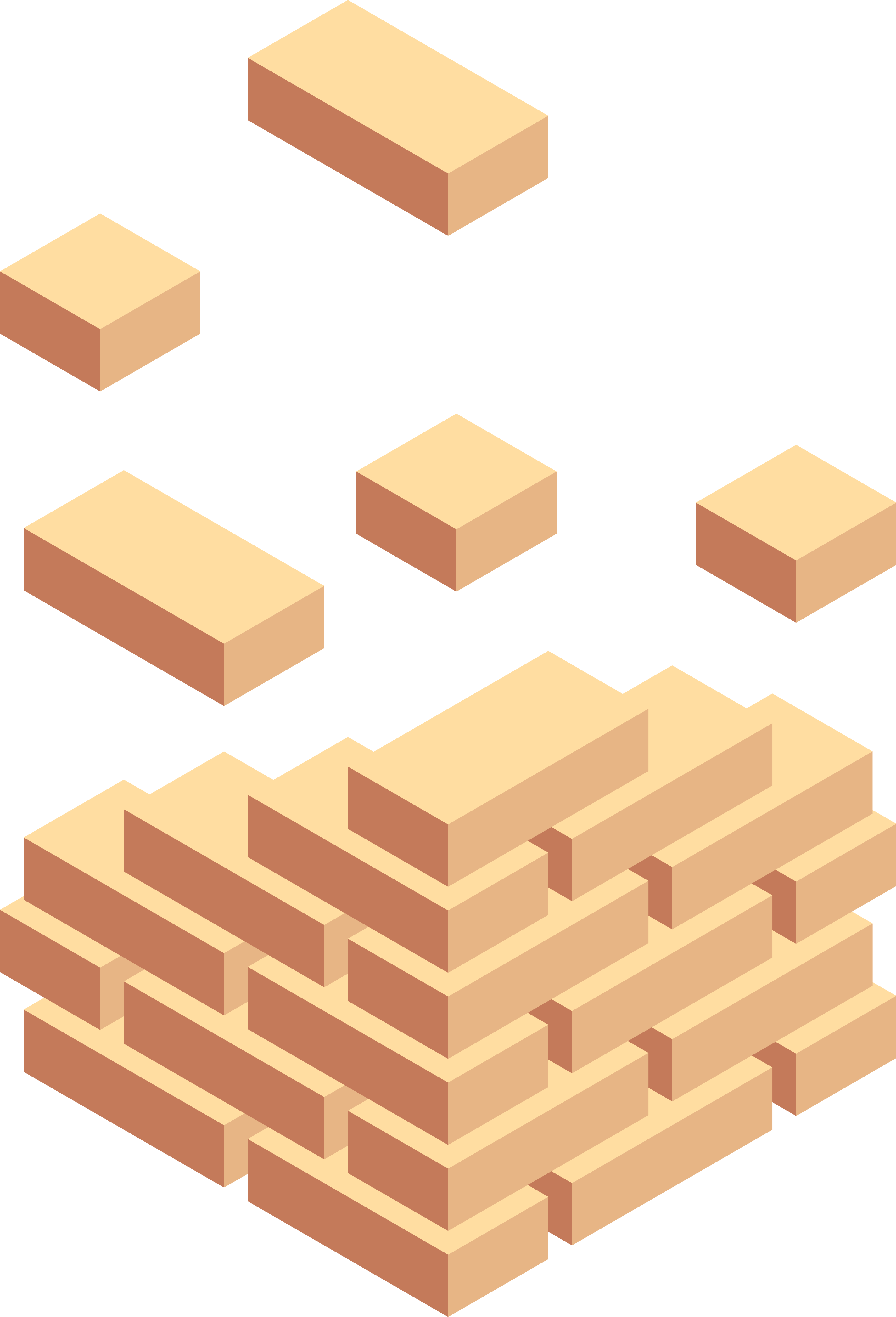 Brick foundation illustration