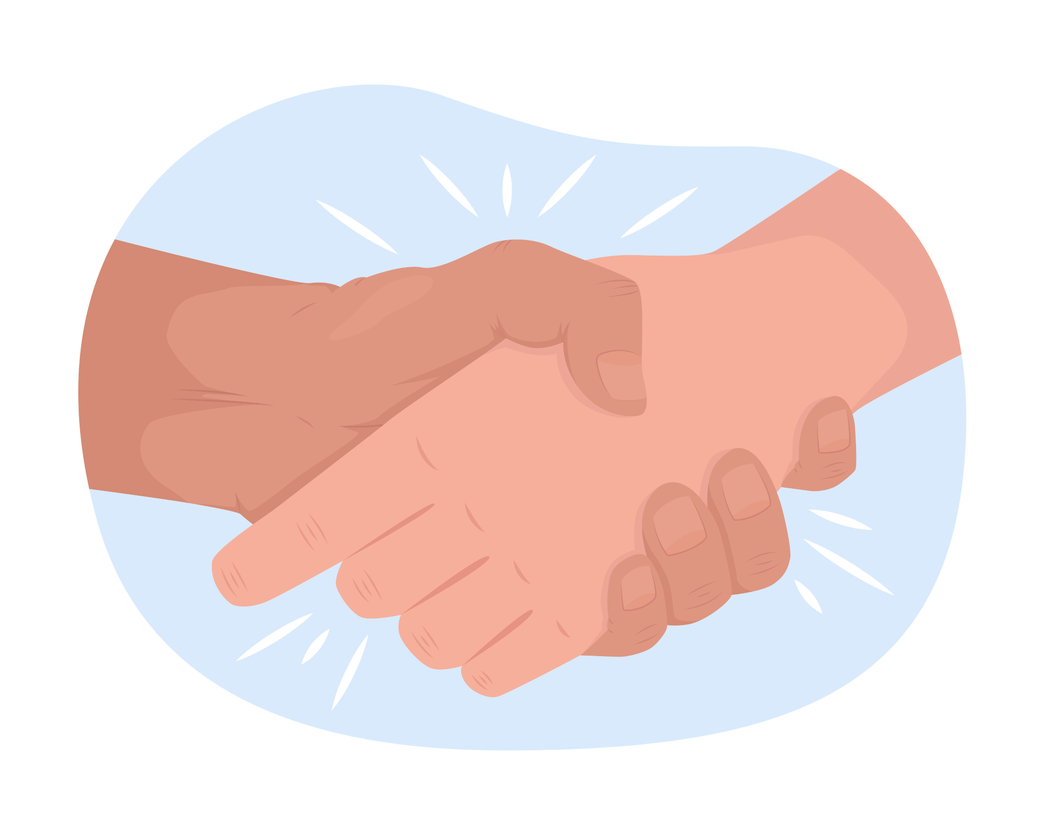 Handshake illustration